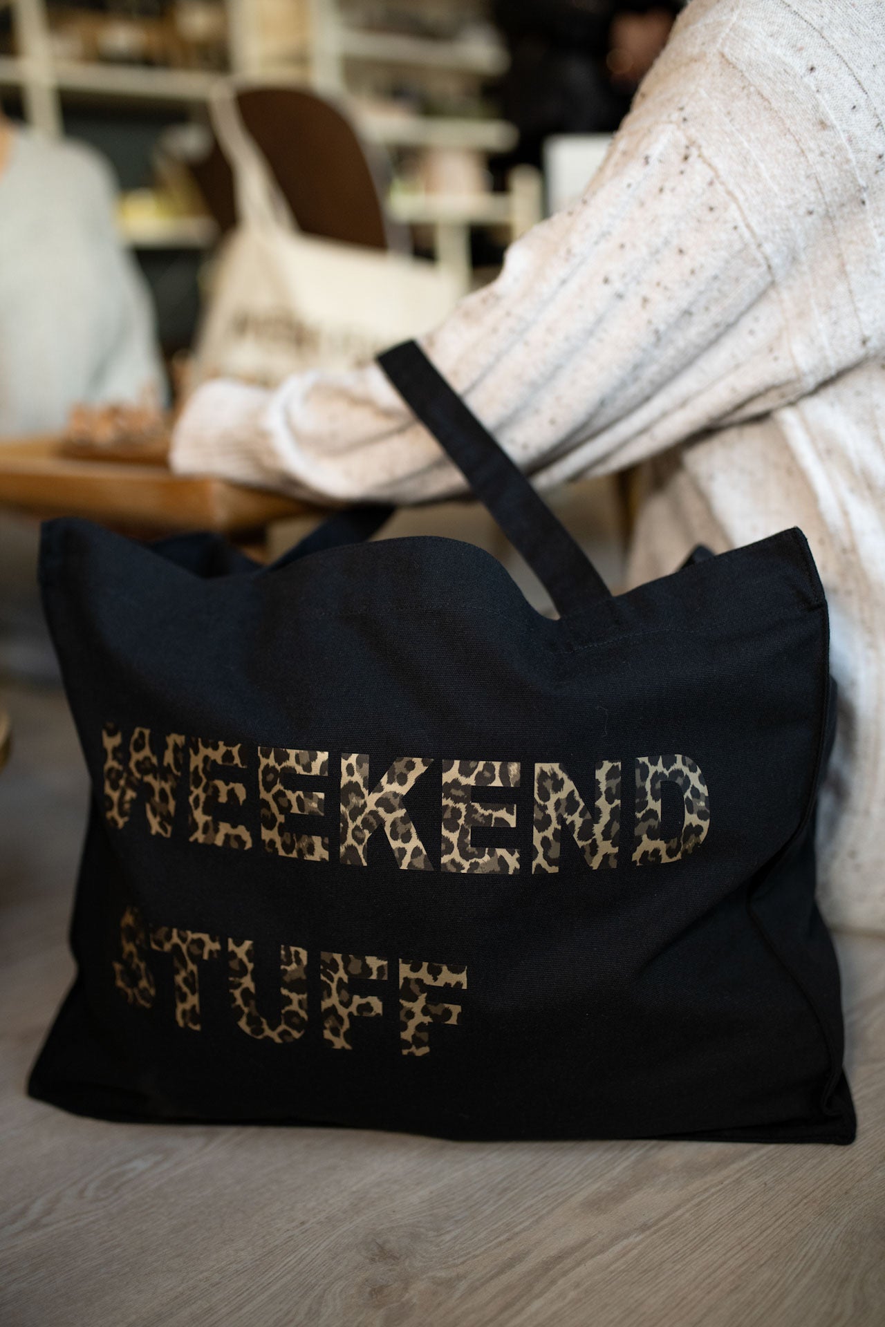 WEEKEND STUFF STANDARD TOTE BAG