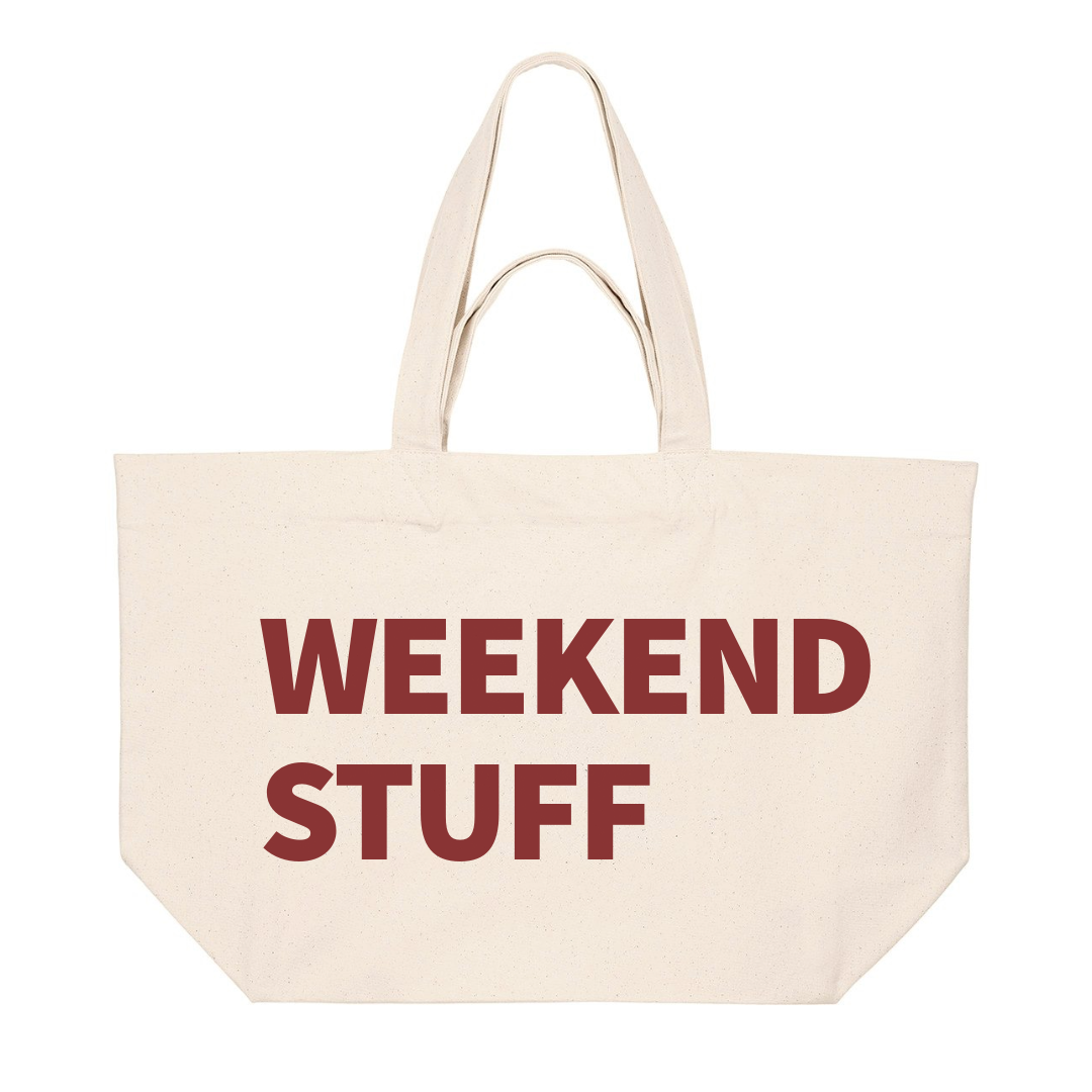 WEEKEND STUFF PREMIUM TOTE BAG