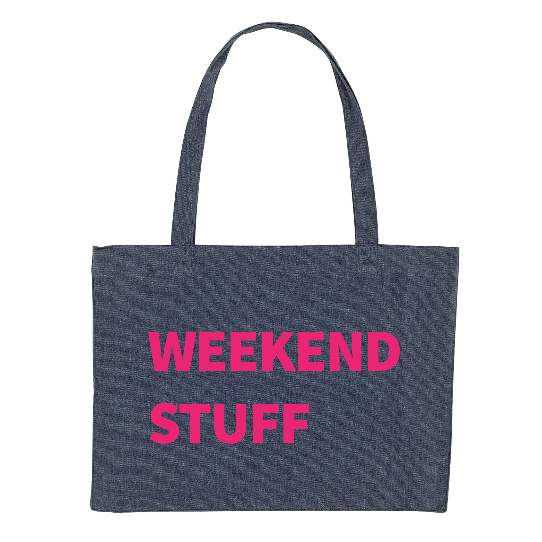 WEEKEND STUFF STANDARD TOTE BAG