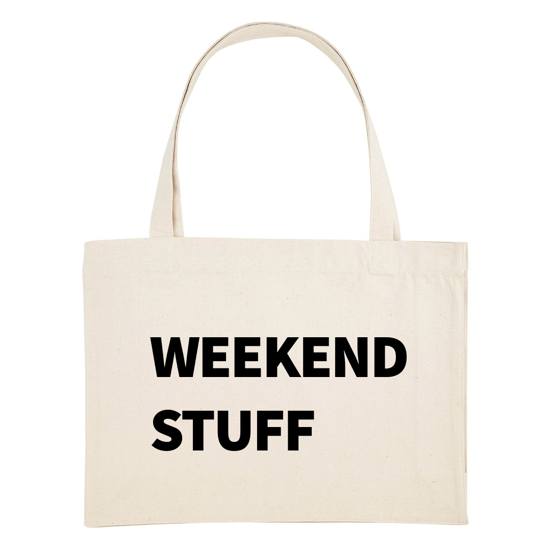 WEEKEND STUFF STANDARD TOTE BAG