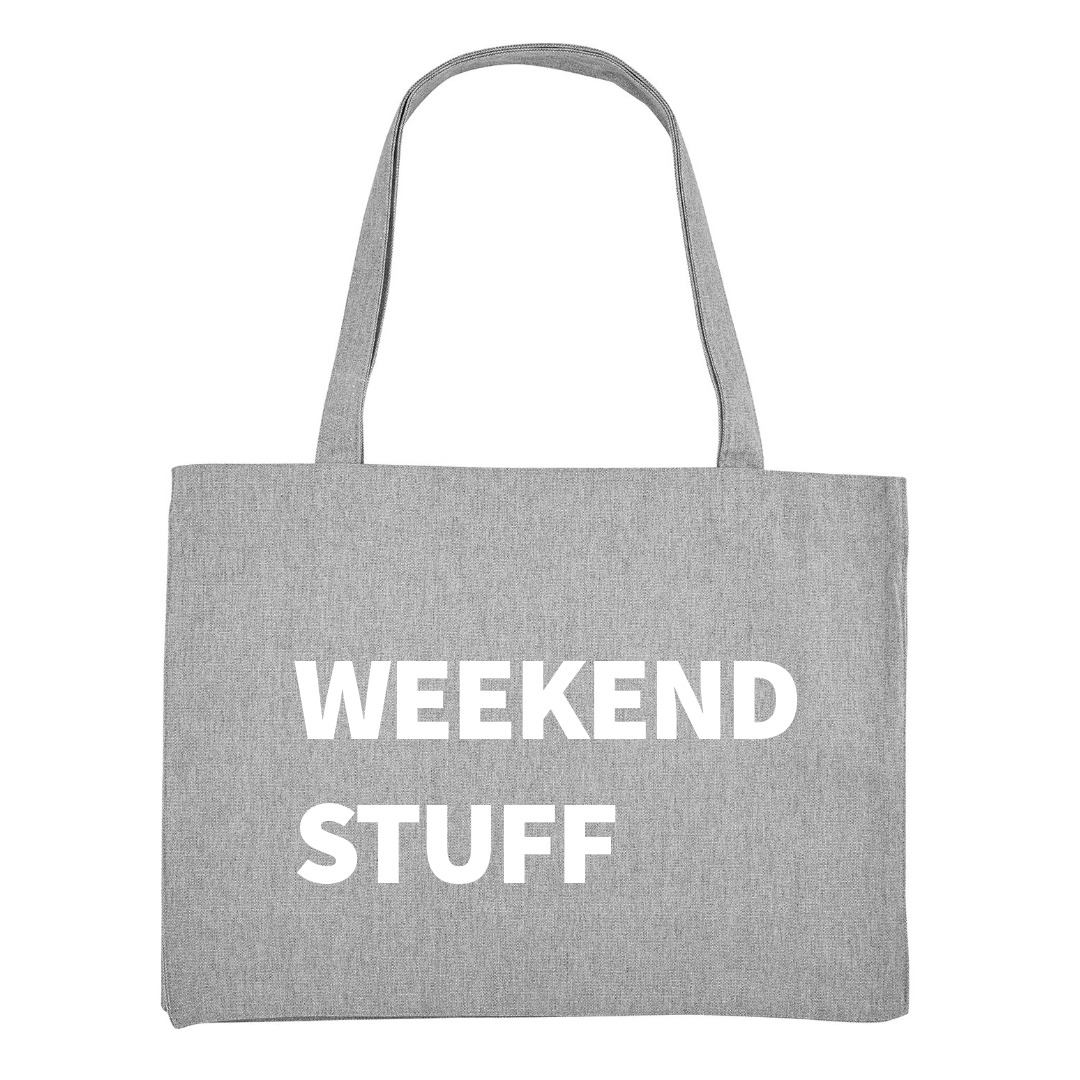 WEEKEND STUFF STANDARD TOTE BAG