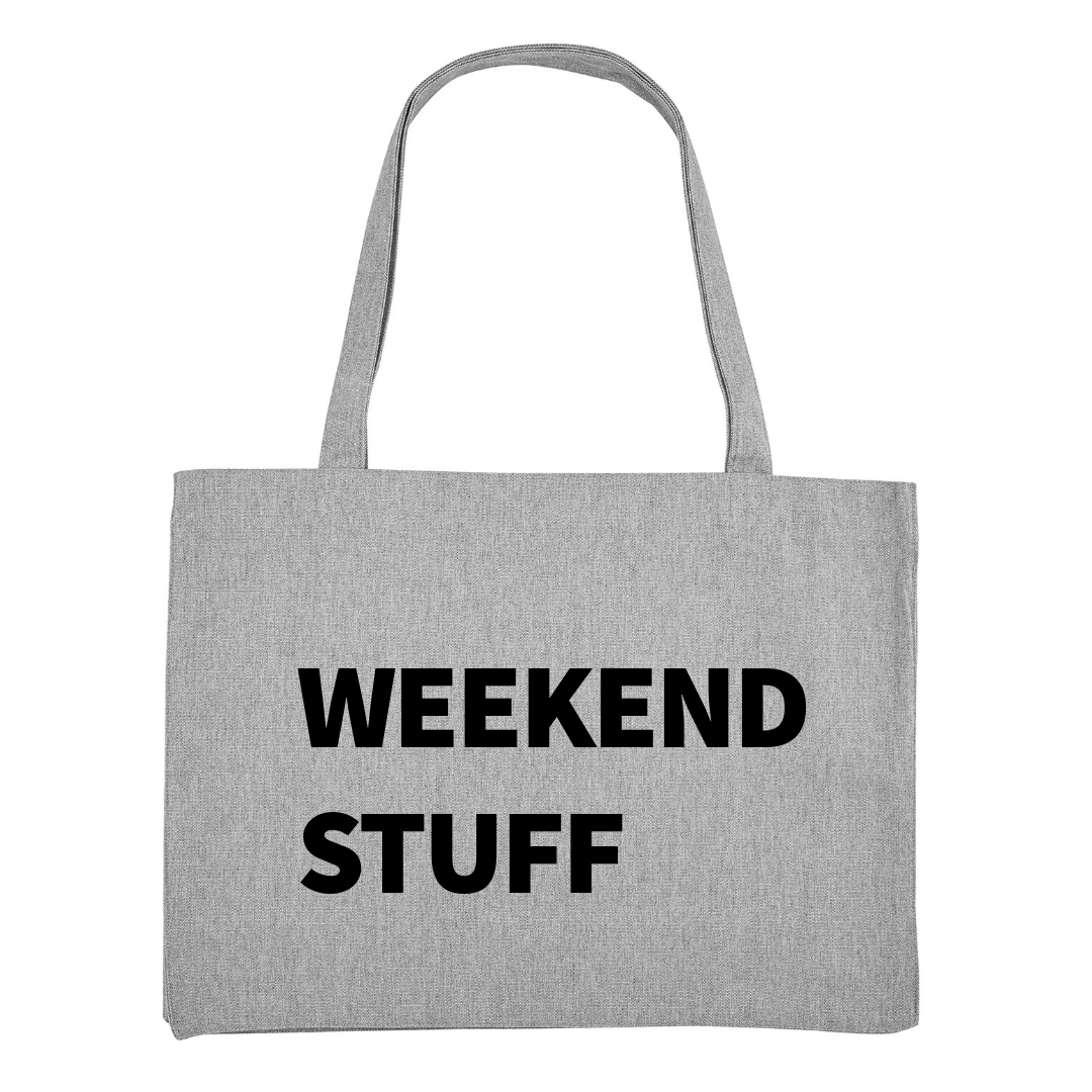 WEEKEND STUFF STANDARD TOTE BAG
