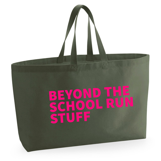 Beyond the School Run Stuff extra large tote bag, main product photo