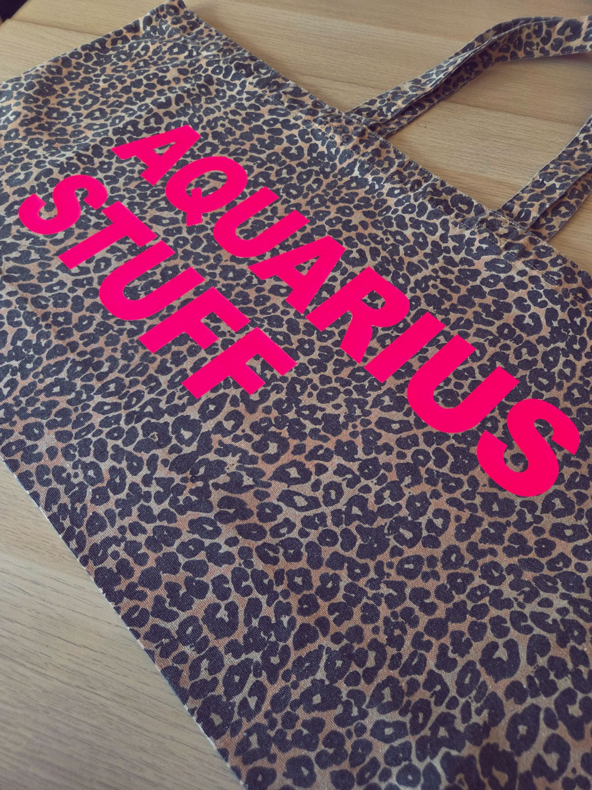 PERSONALISED LEOPARD PRINT EXTRA LARGE TOTE BAG