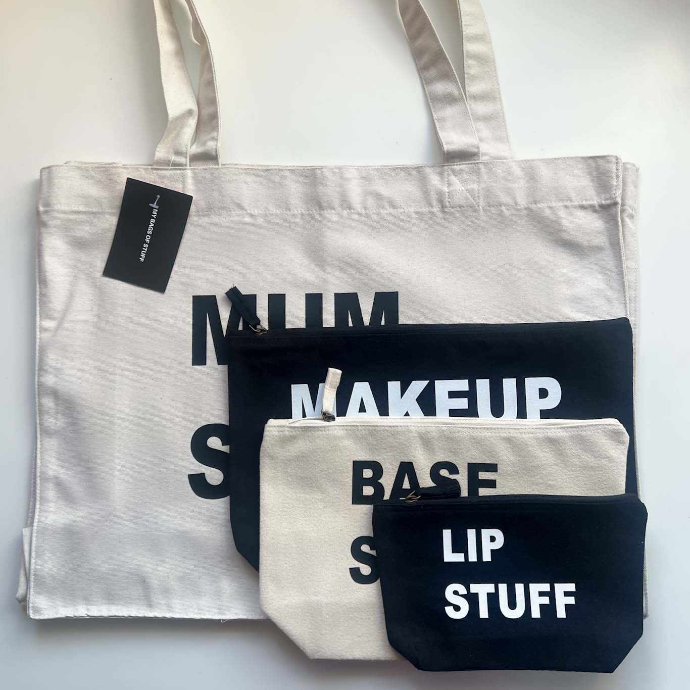 PERSONALISED MEDIUM RECYCLED CANVAS POUCH