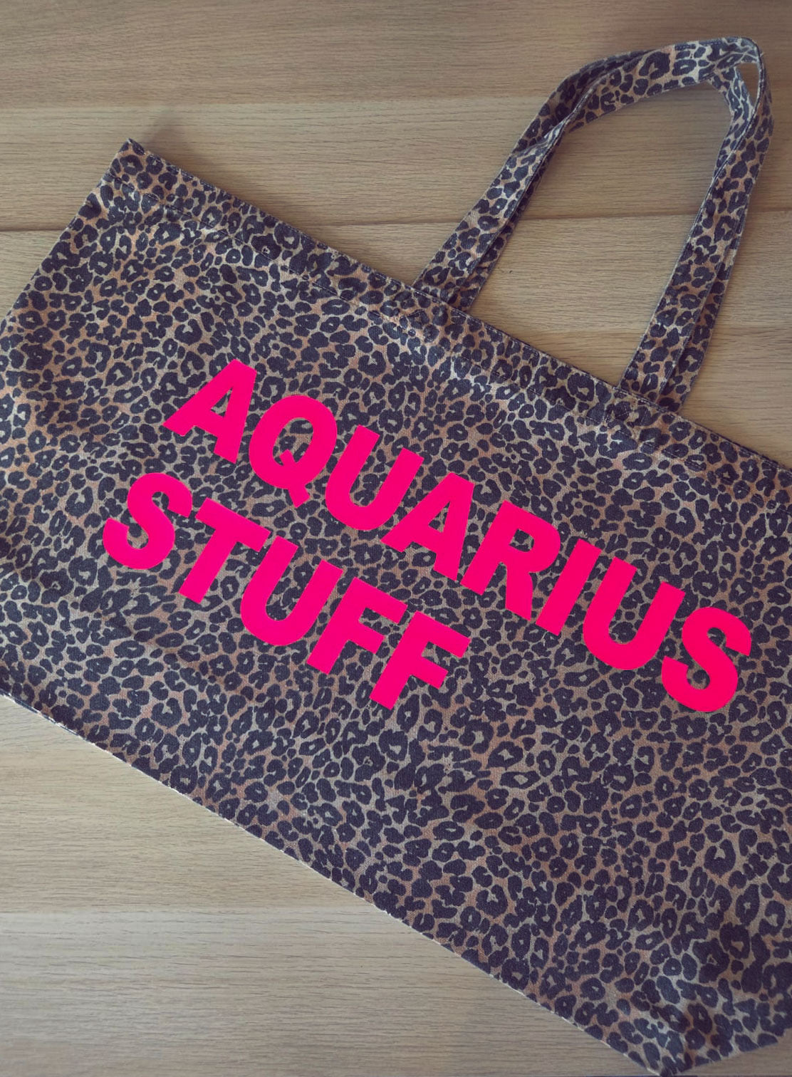 PERSONALISED LEOPARD PRINT EXTRA LARGE TOTE BAG