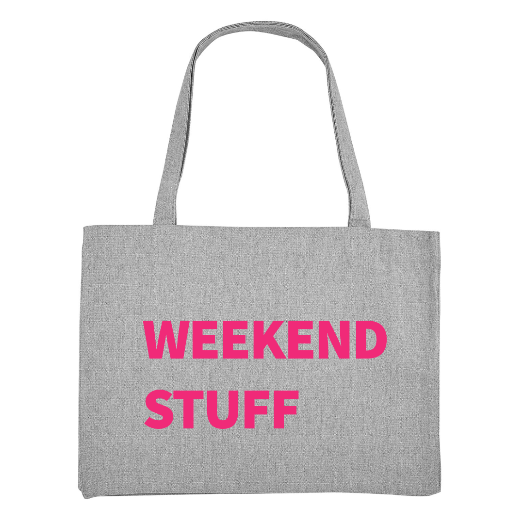 WEEKEND STUFF STANDARD TOTE BAG