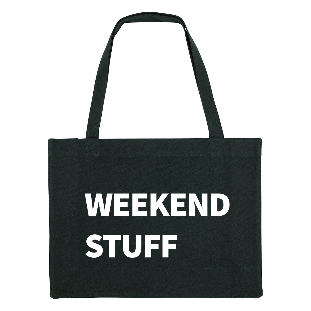 WEEKEND STUFF STANDARD TOTE BAG