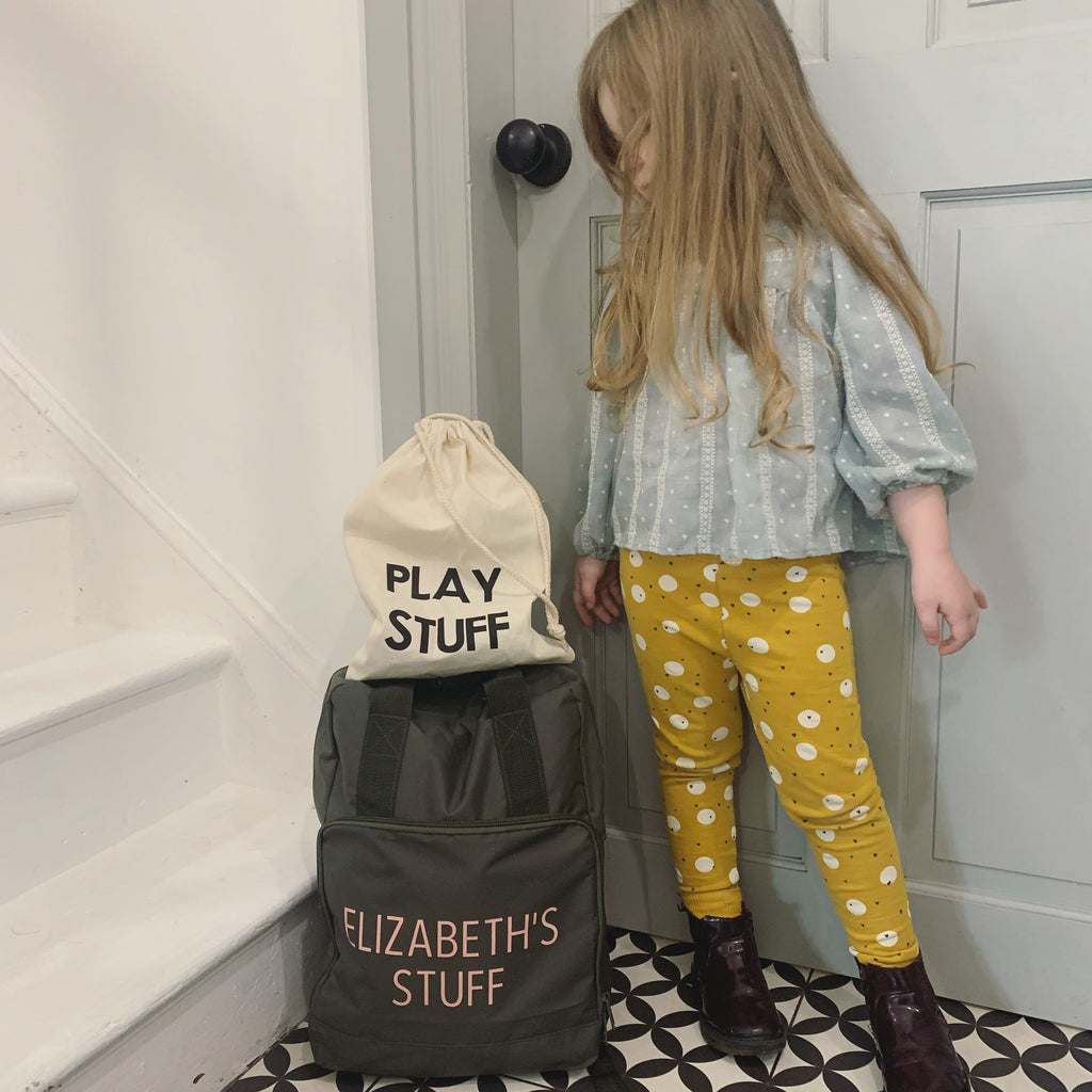 Personalised small drawstring bag sale