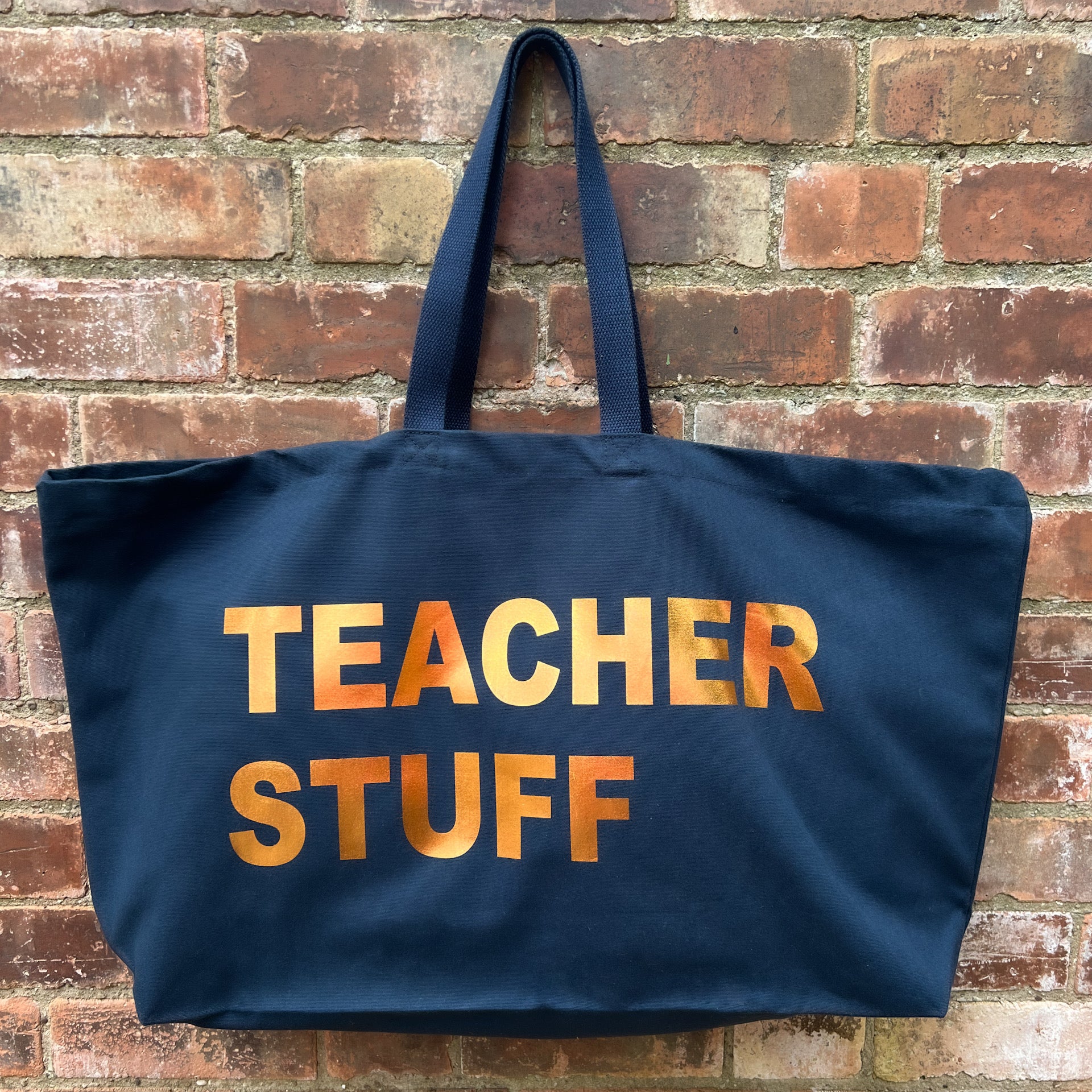 PERSONALISED NAVY EXTRA LARGE TOTE BAG My Bags Of Stuff