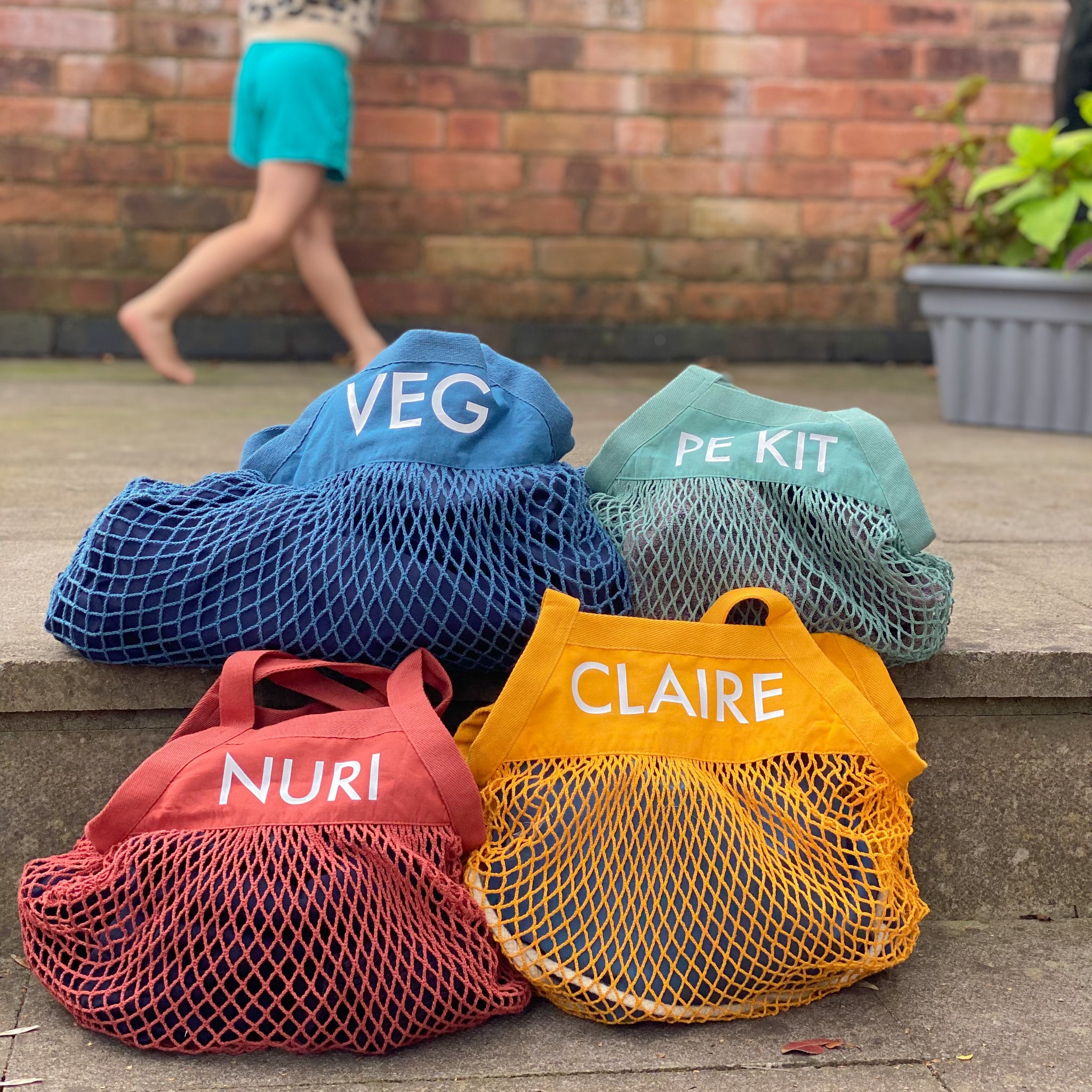 PERSONALISED ORGANIC COTTON MESH BAG